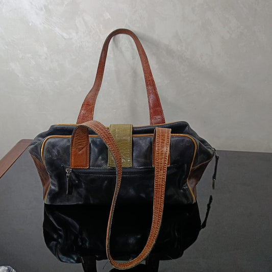 Sac louis ferauf paris en cuir vintage original