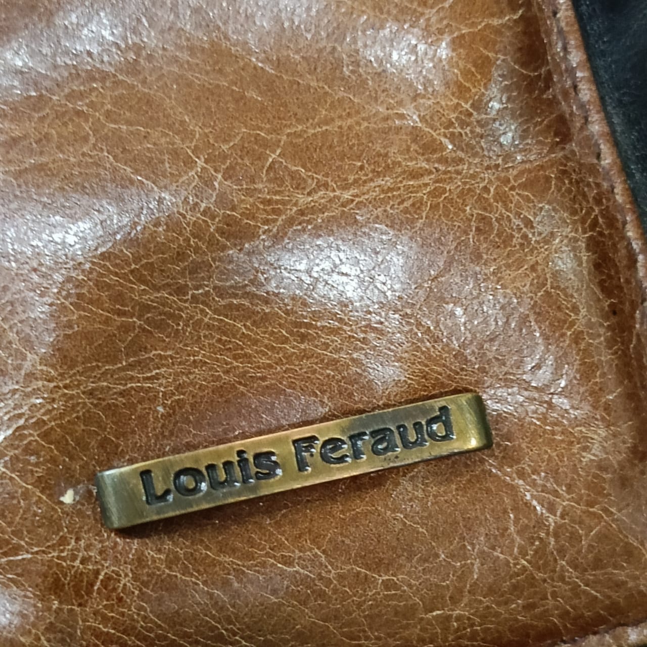 Sac louis ferauf paris en cuir vintage original