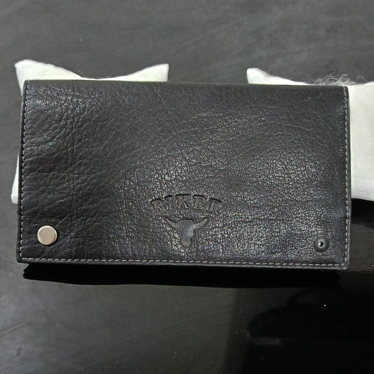 Portefeuille biker en cuir vintage