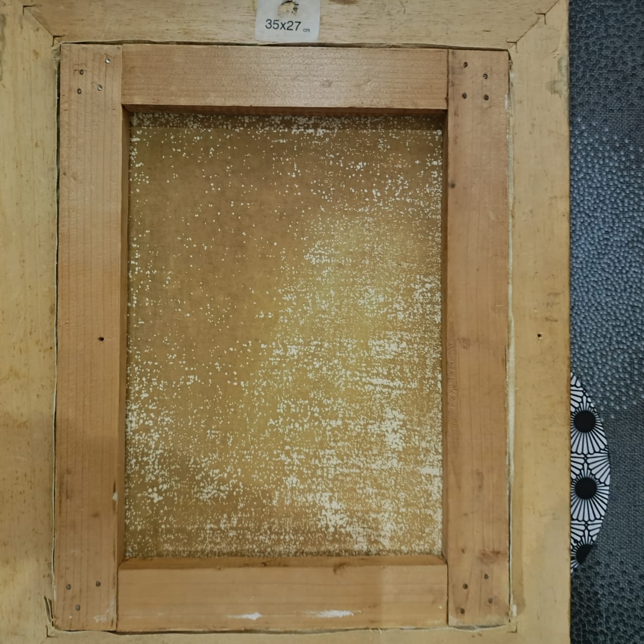 Ancien tableau vintage original sur toil signé