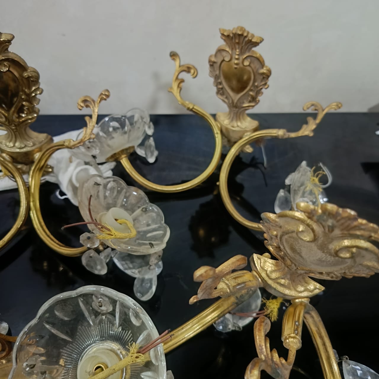 04 appliques bronze et cristal