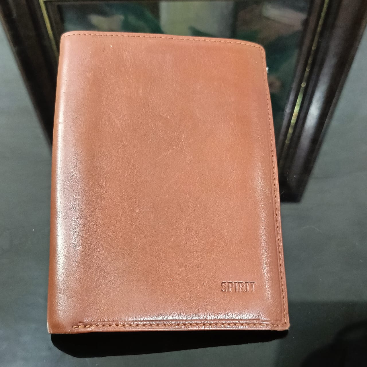 Portefeuille spirit en cuir vintage original