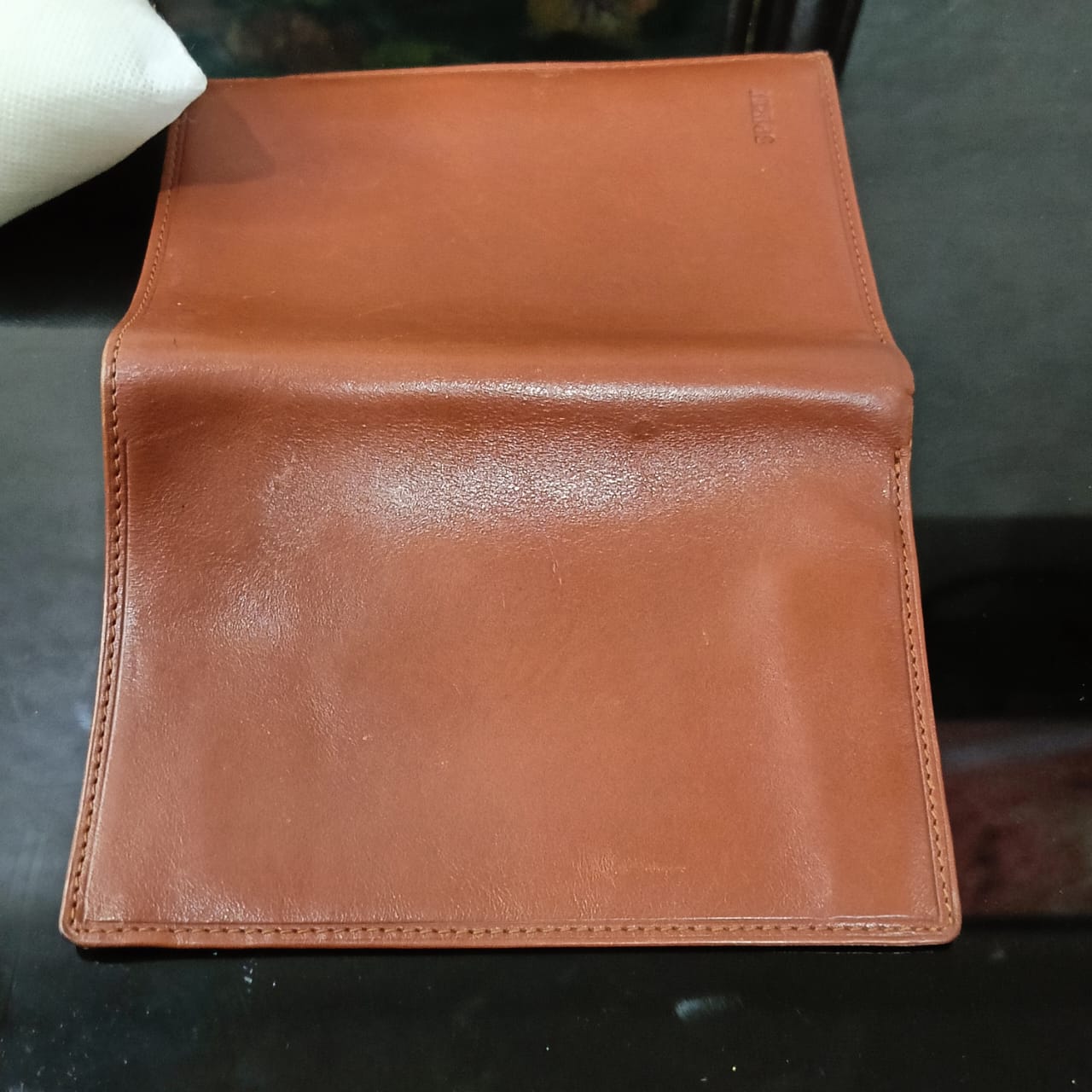 Portefeuille spirit en cuir vintage original