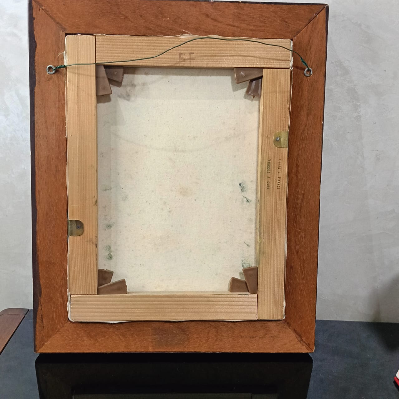 Ancien tableau vintage original signé sur la toile