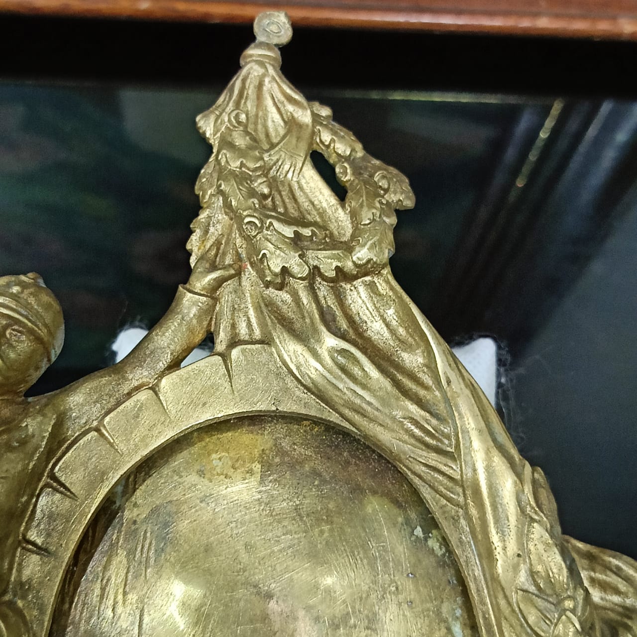 Cadre style Napoléon 3 en bronze vintage original