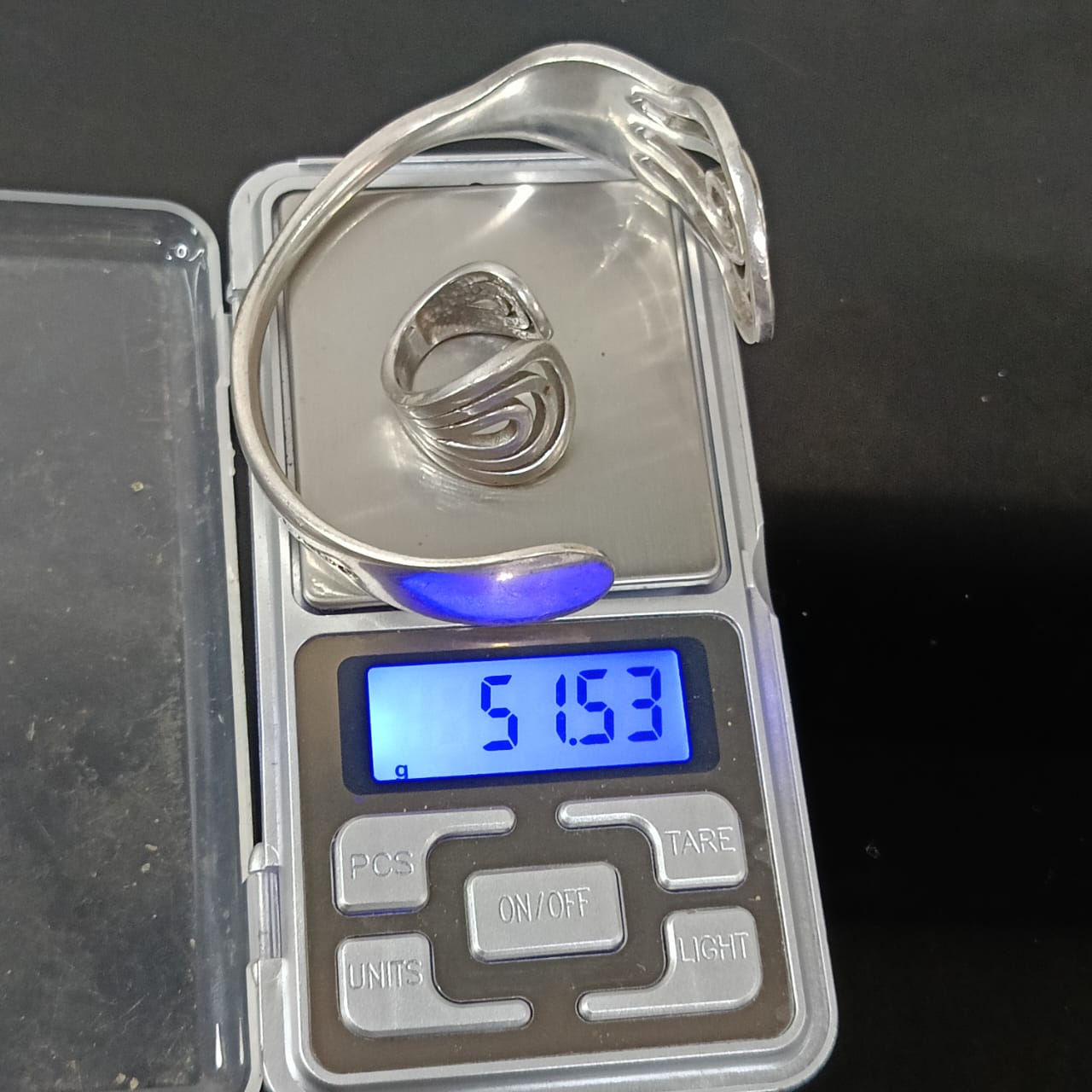 سوار وخاتمه فضة تحفة