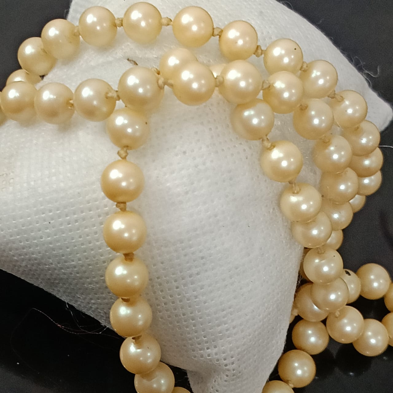 عقد تحفة لؤلؤ قفل فضة