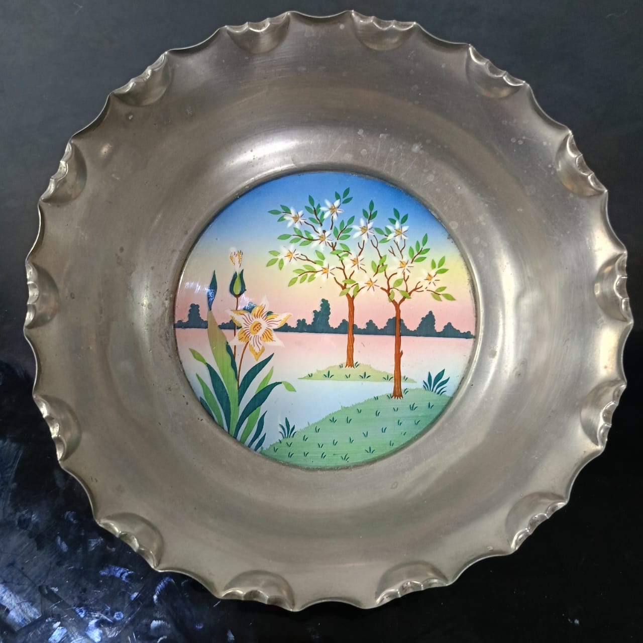 Ancien plat art déco original vintage