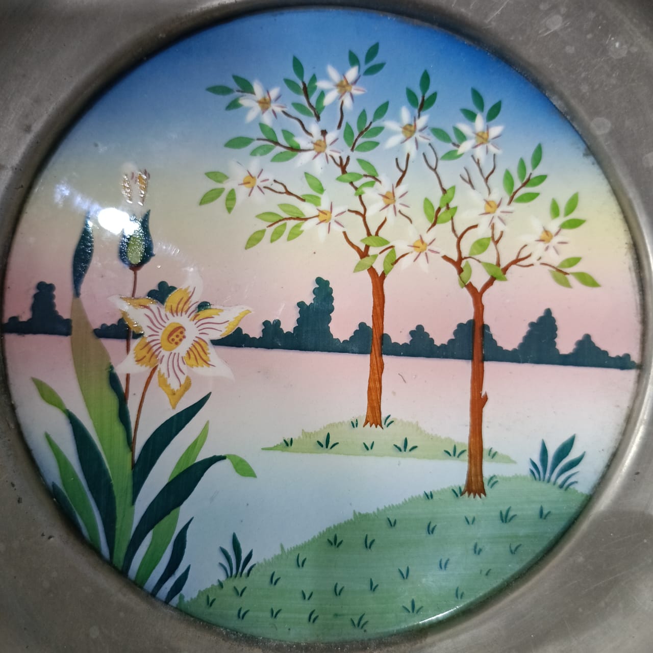 Ancien plat art déco original vintage