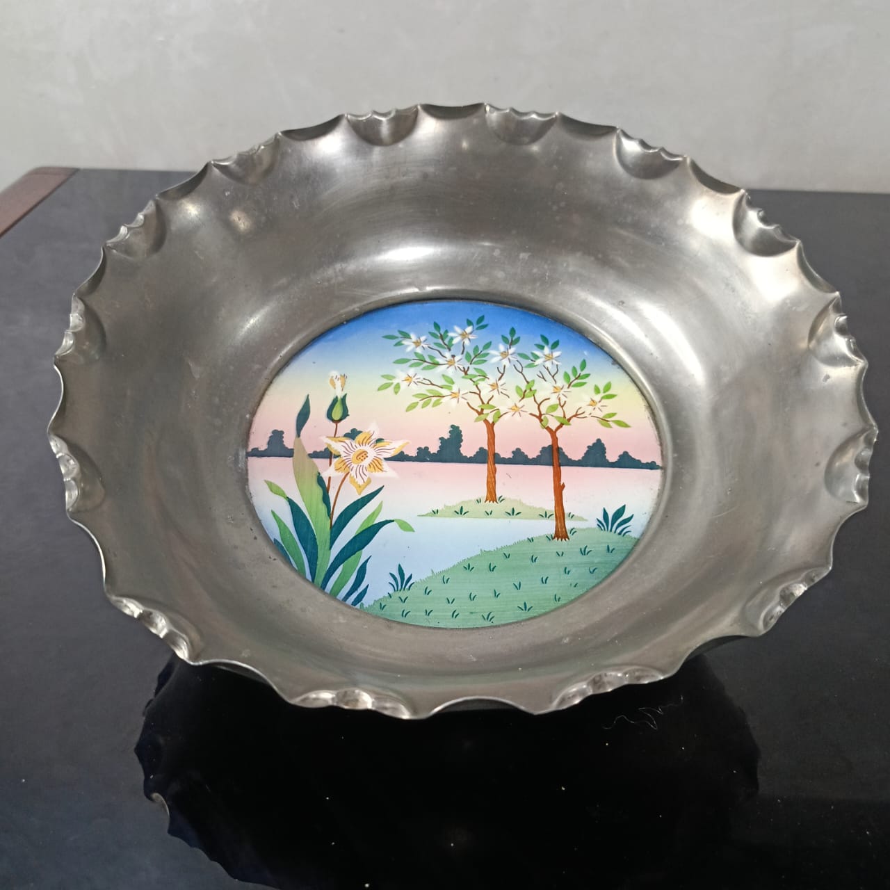 Ancien plat art déco original vintage