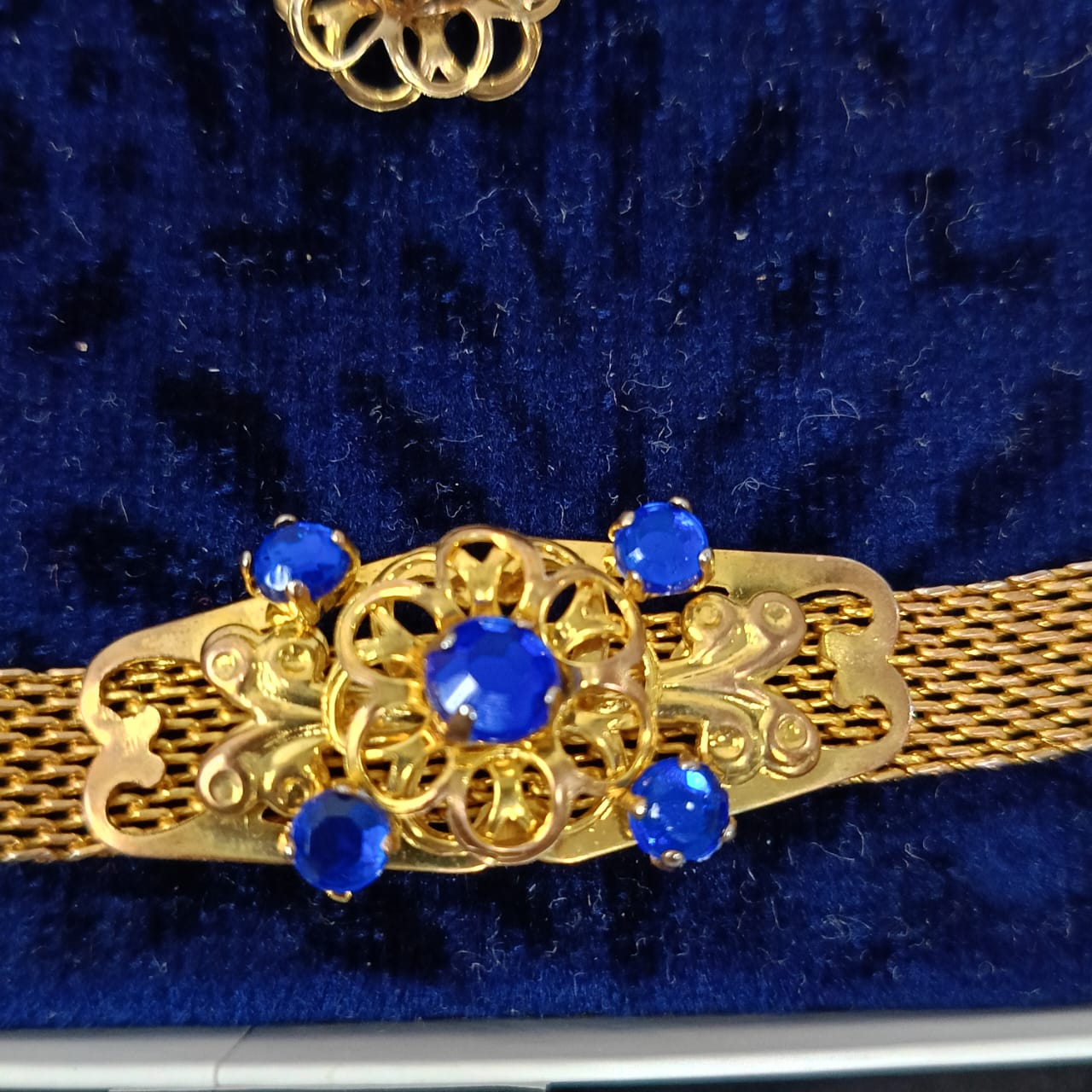 Ancien parure en plaqué or vintage