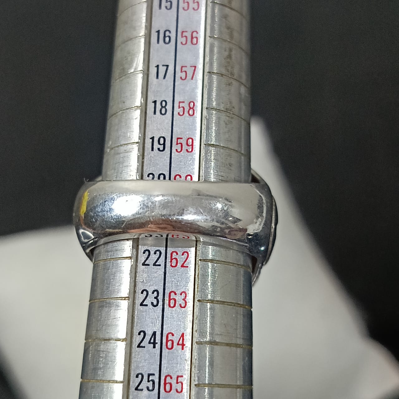 خاتم فضة تحفة بحجر ياقوت