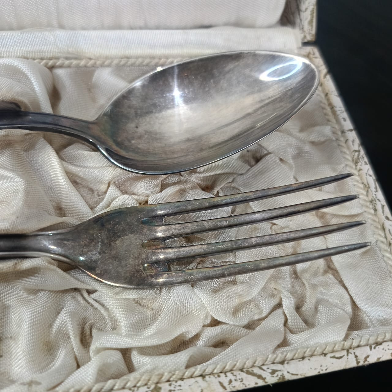 Coffret ancien argent original