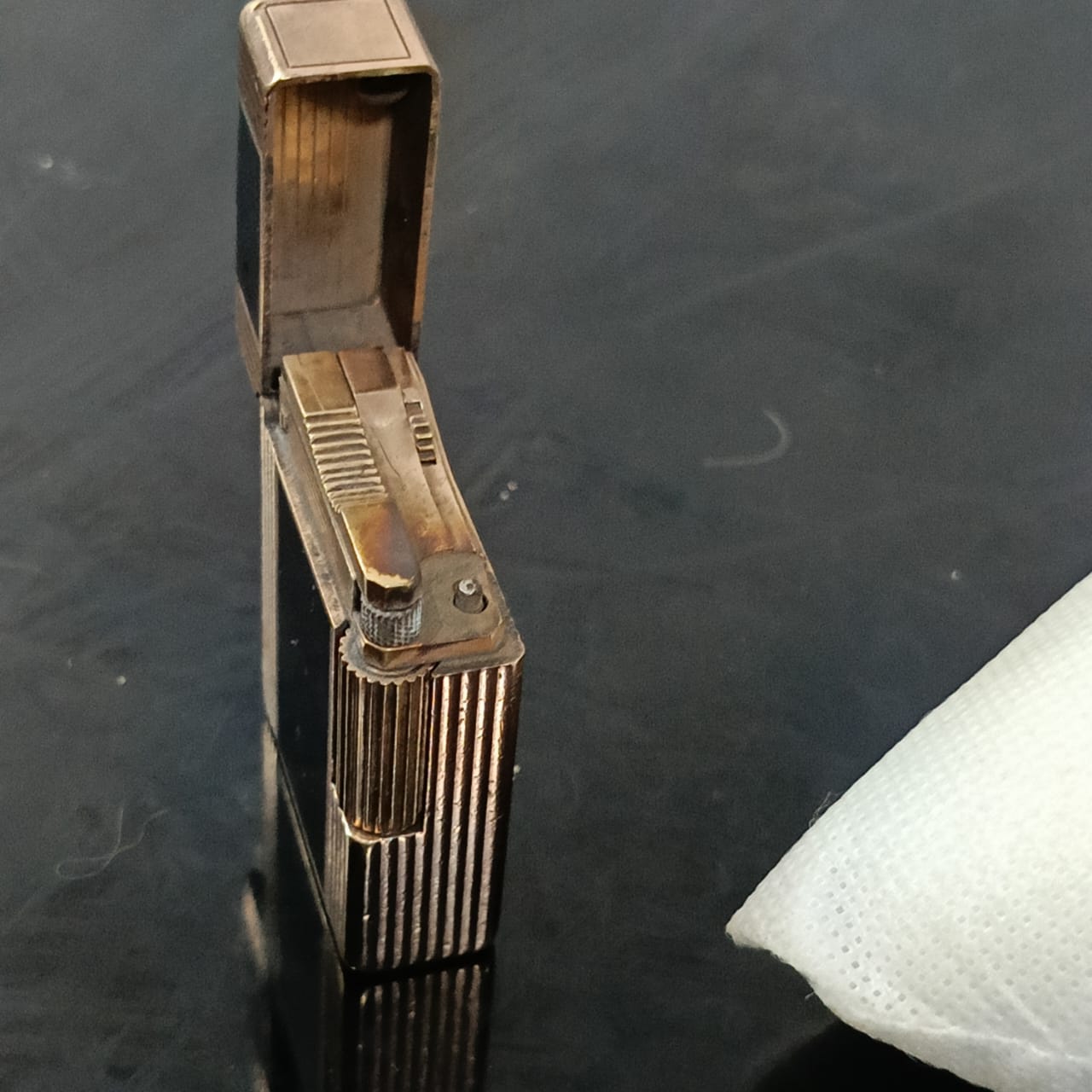 Briquet Dupont plaqué or vintage