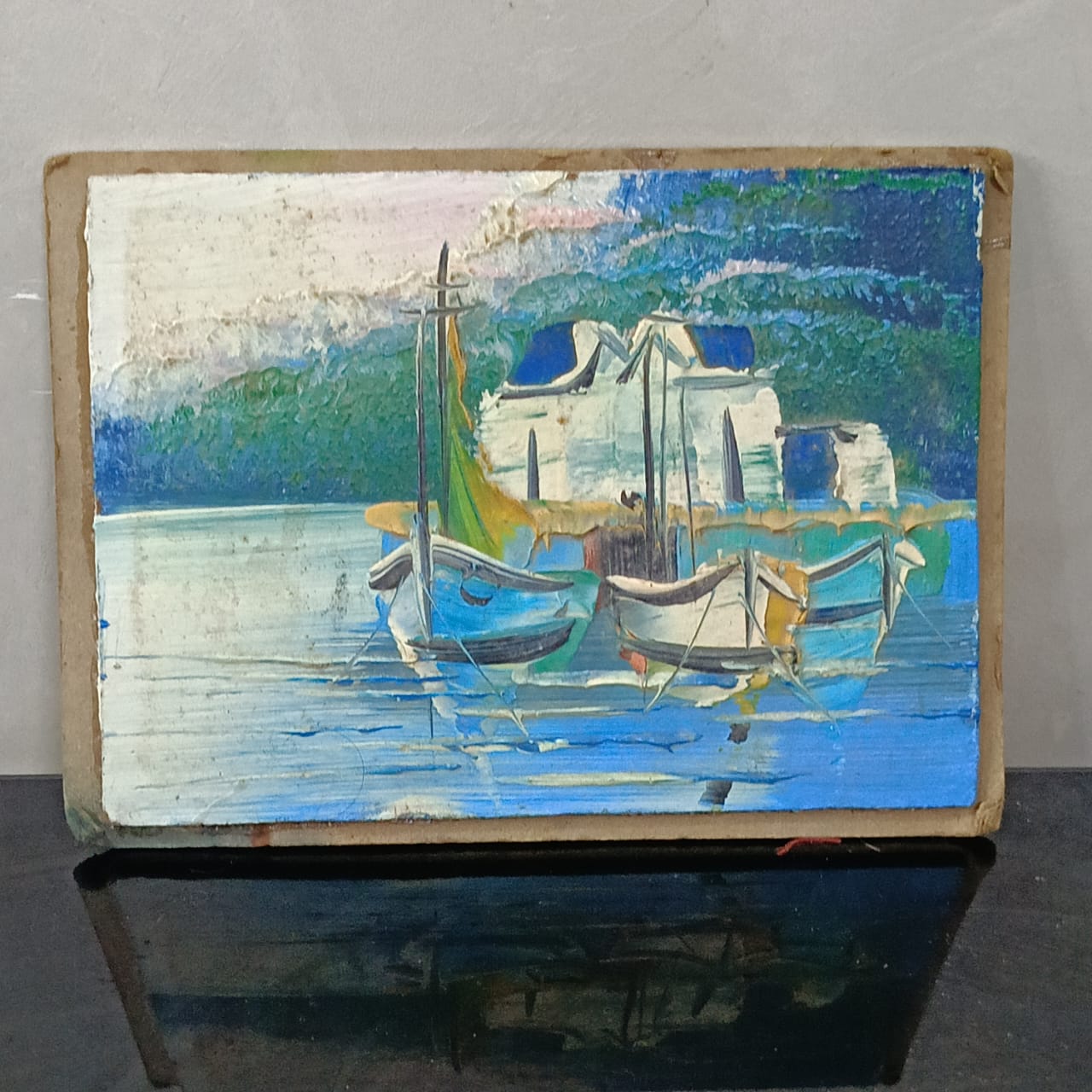 Ancien tableau original peinture huile