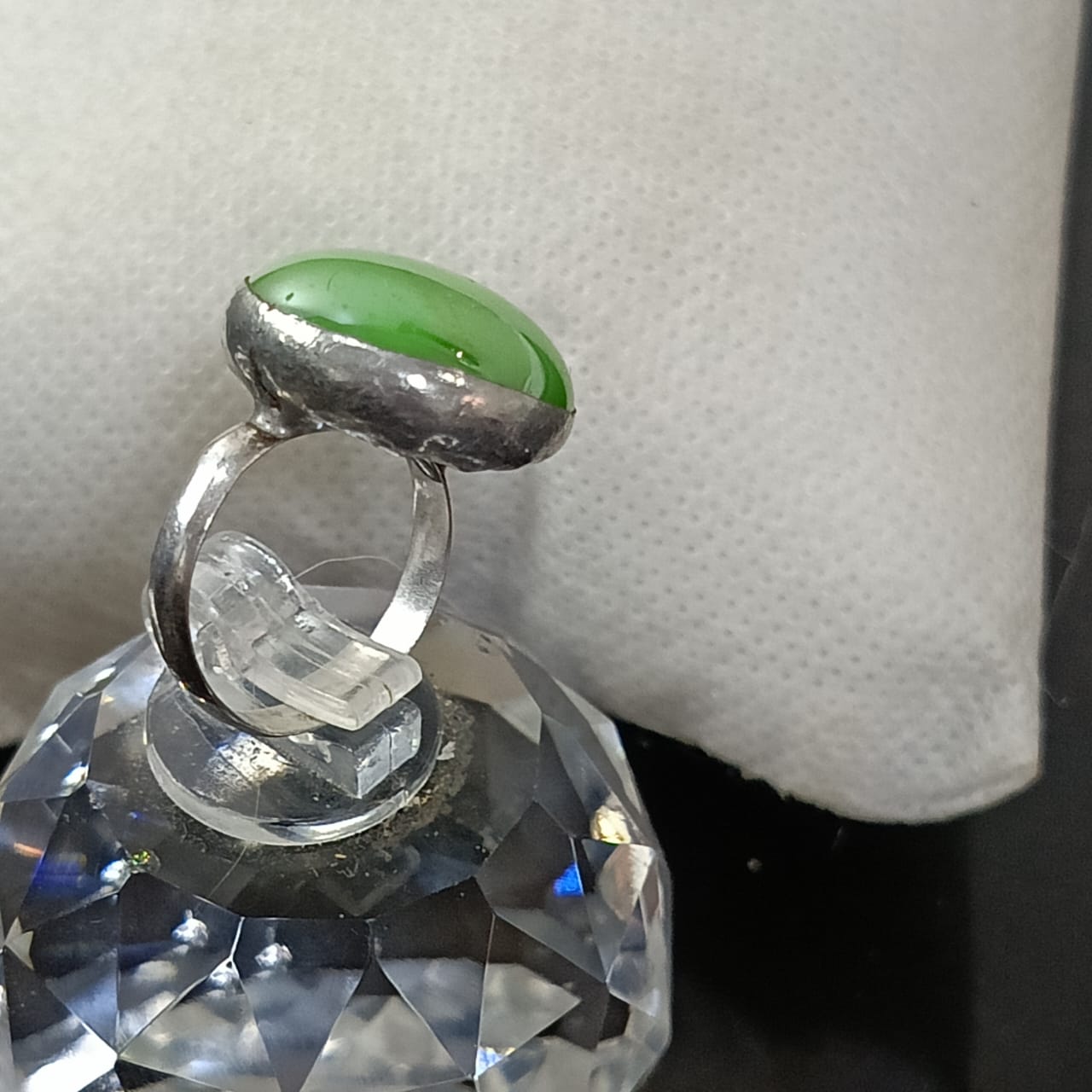 خاتم فضة نسائي جميل