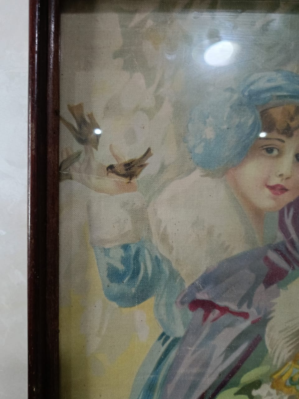 Ancien tableau vintage original huile sur toile