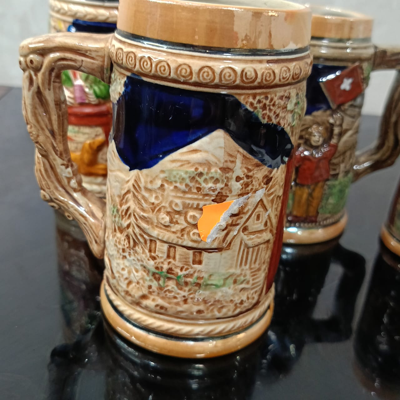 04 pièces Art déco original vintage rare