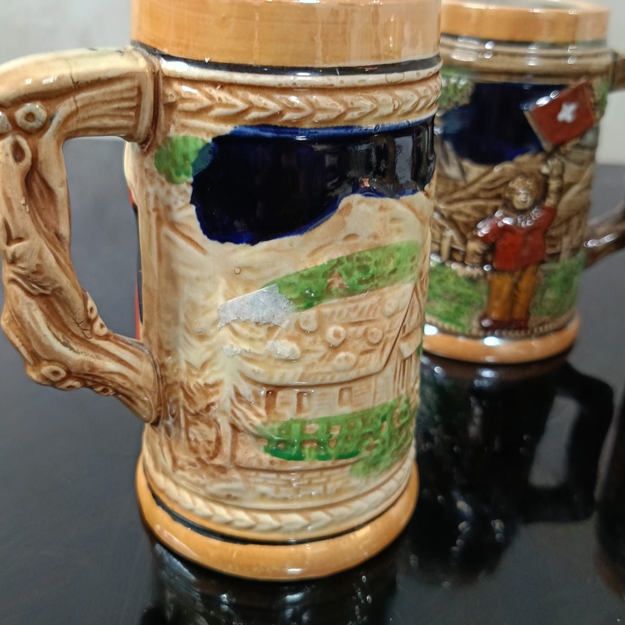 04 pièces Art déco original vintage rare