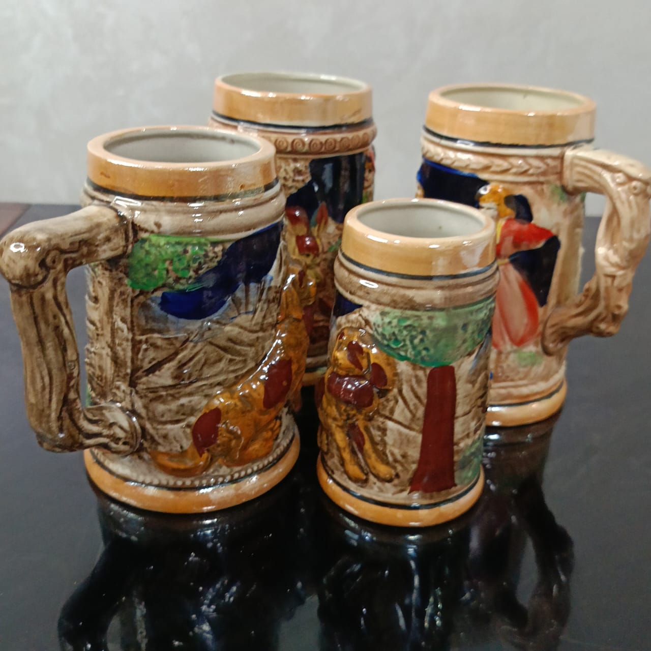 04 pièces Art déco original vintage rare