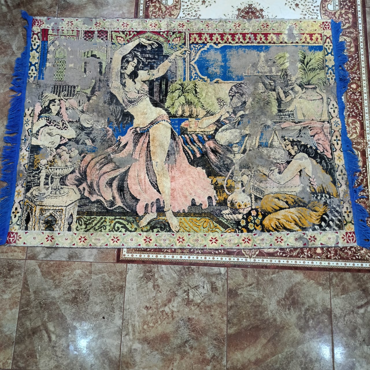 Ancien tapis vintage original