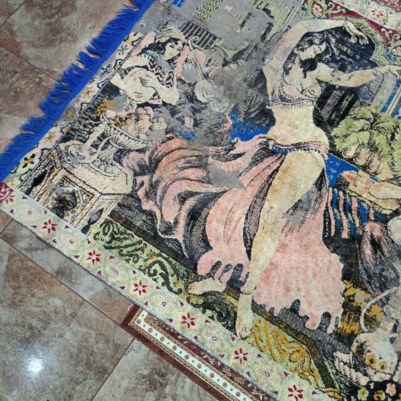 Ancien tapis vintage original