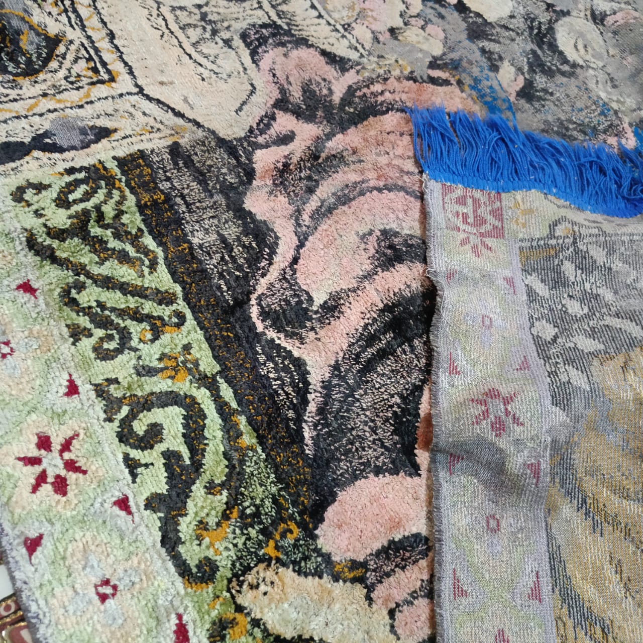 Ancien tapis vintage original