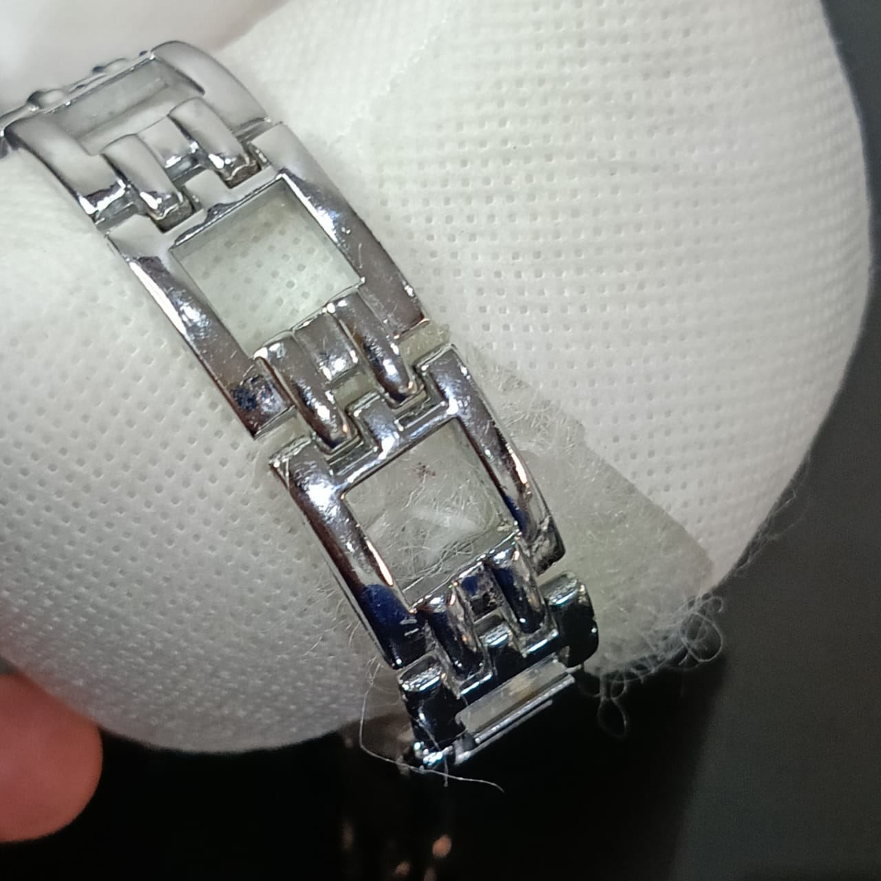 Montre BK femme original Quartz plaqué or blanc