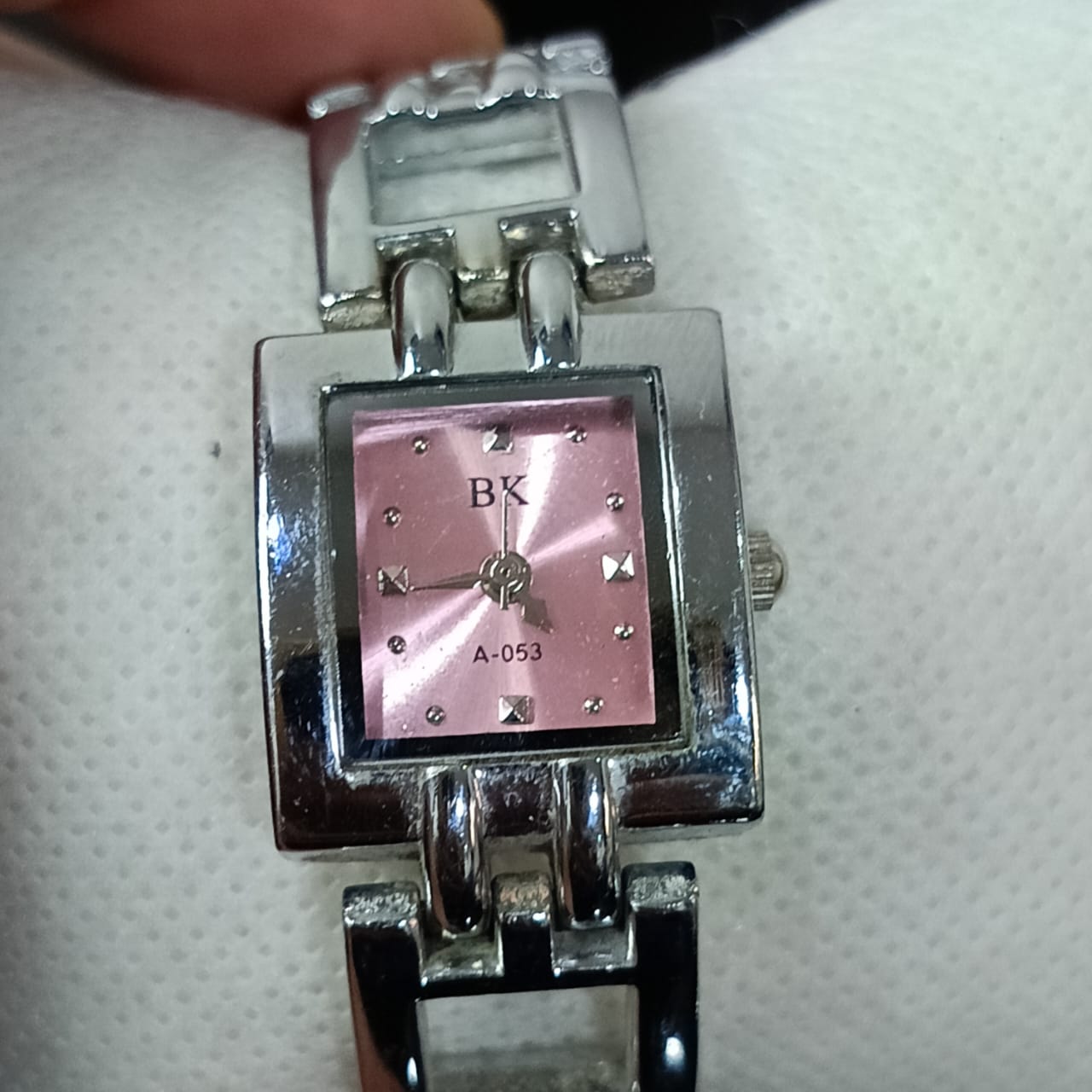 Montre BK femme original Quartz plaqué or blanc