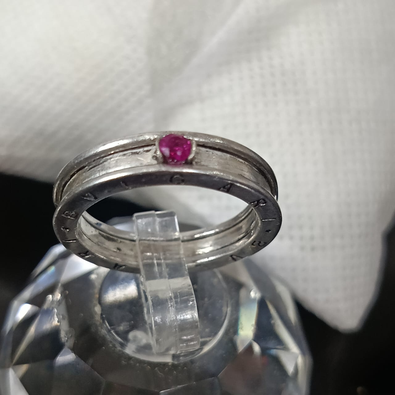 Bague bvolgai argent original et Ruby