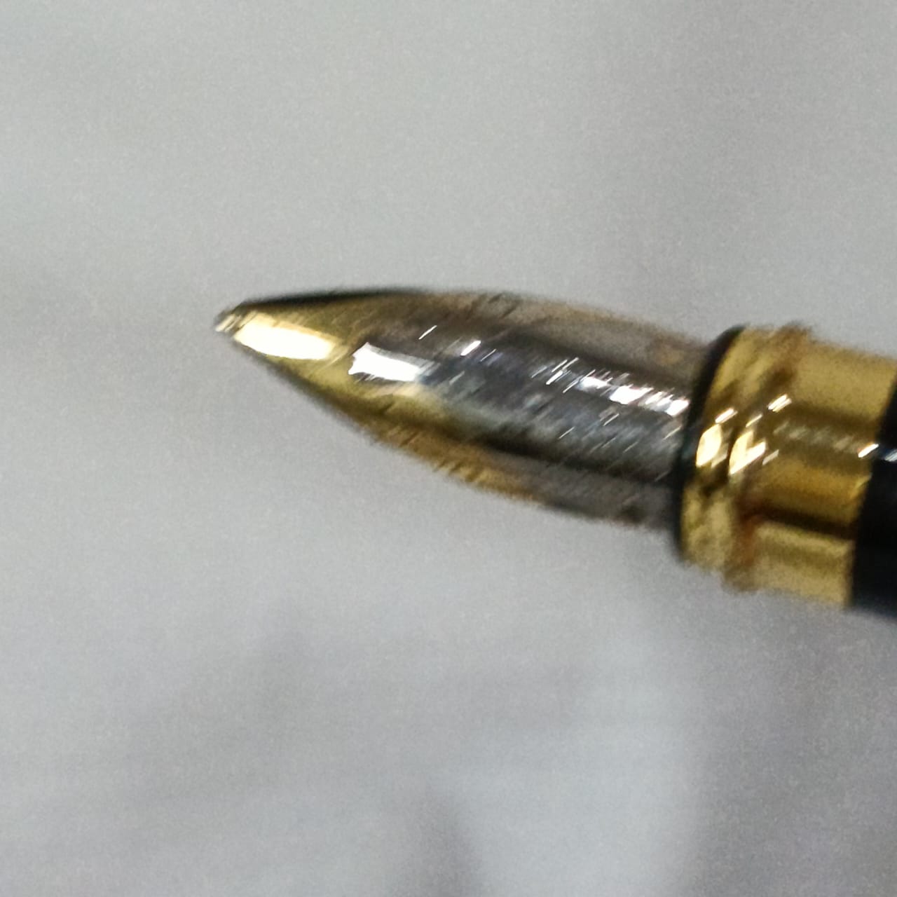 Stylo plume croco plaqué or vintage original