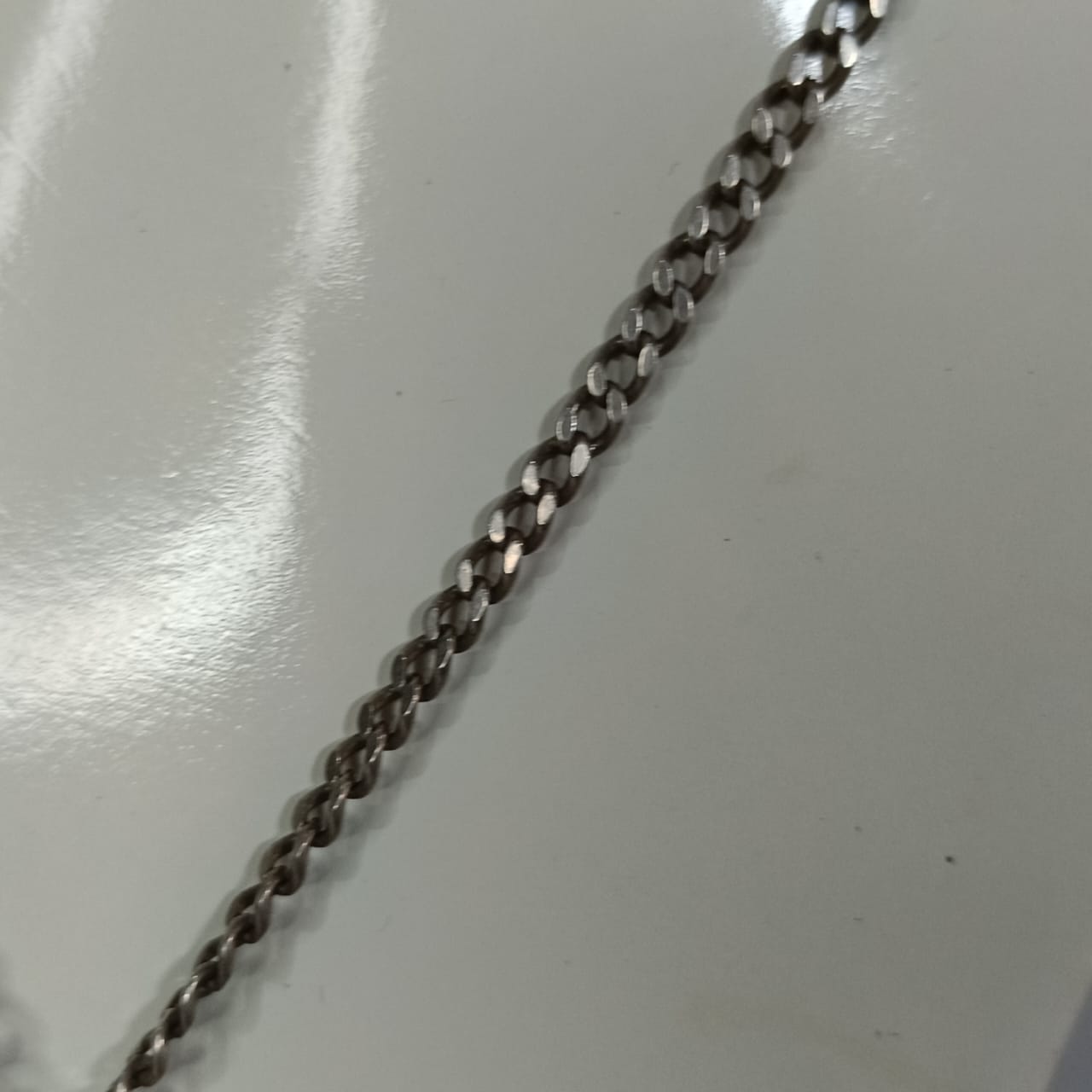 سلسلة فضة 925 بحجر فيروز طبيعي