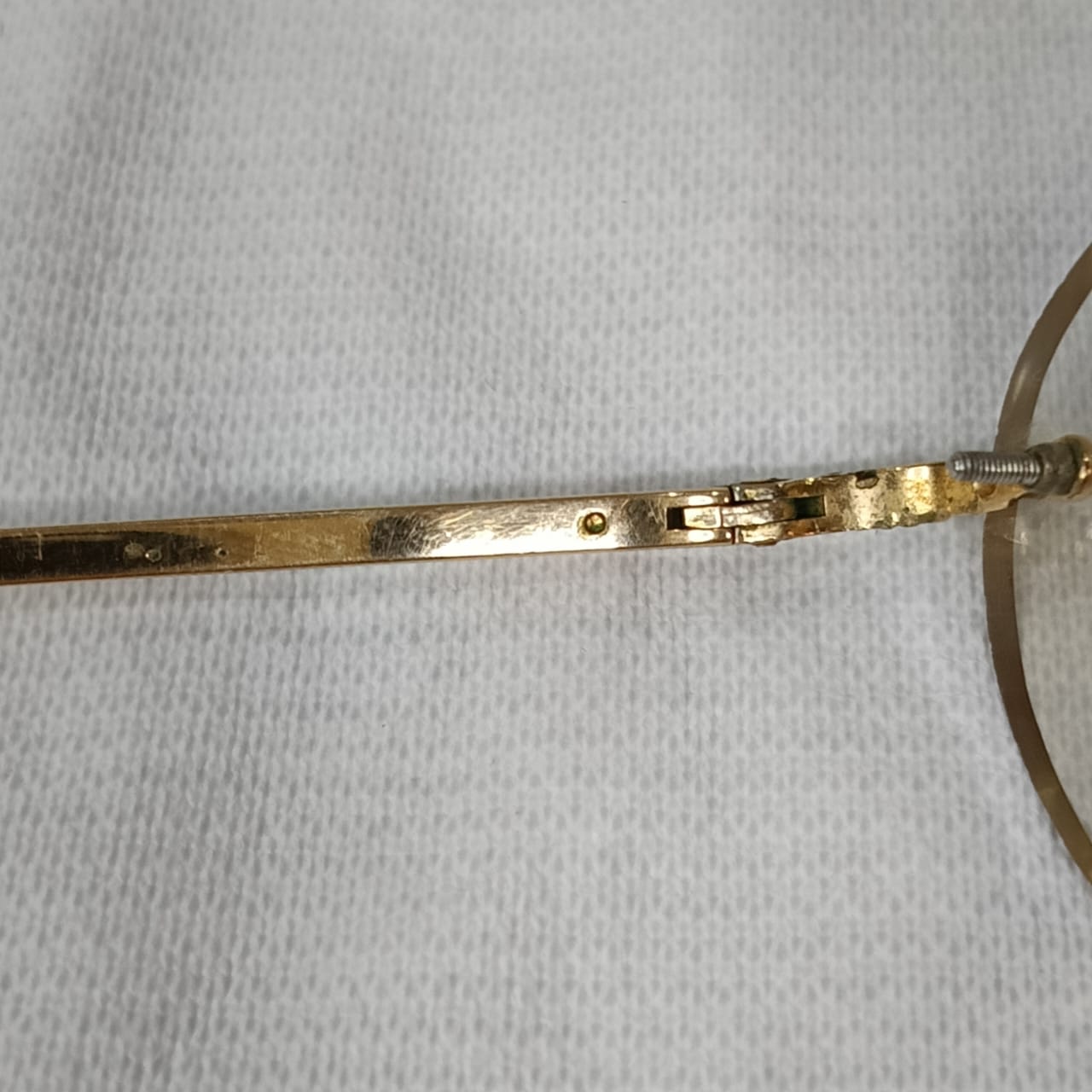 Cadre du lunette Dior femme en plaqué or vintage