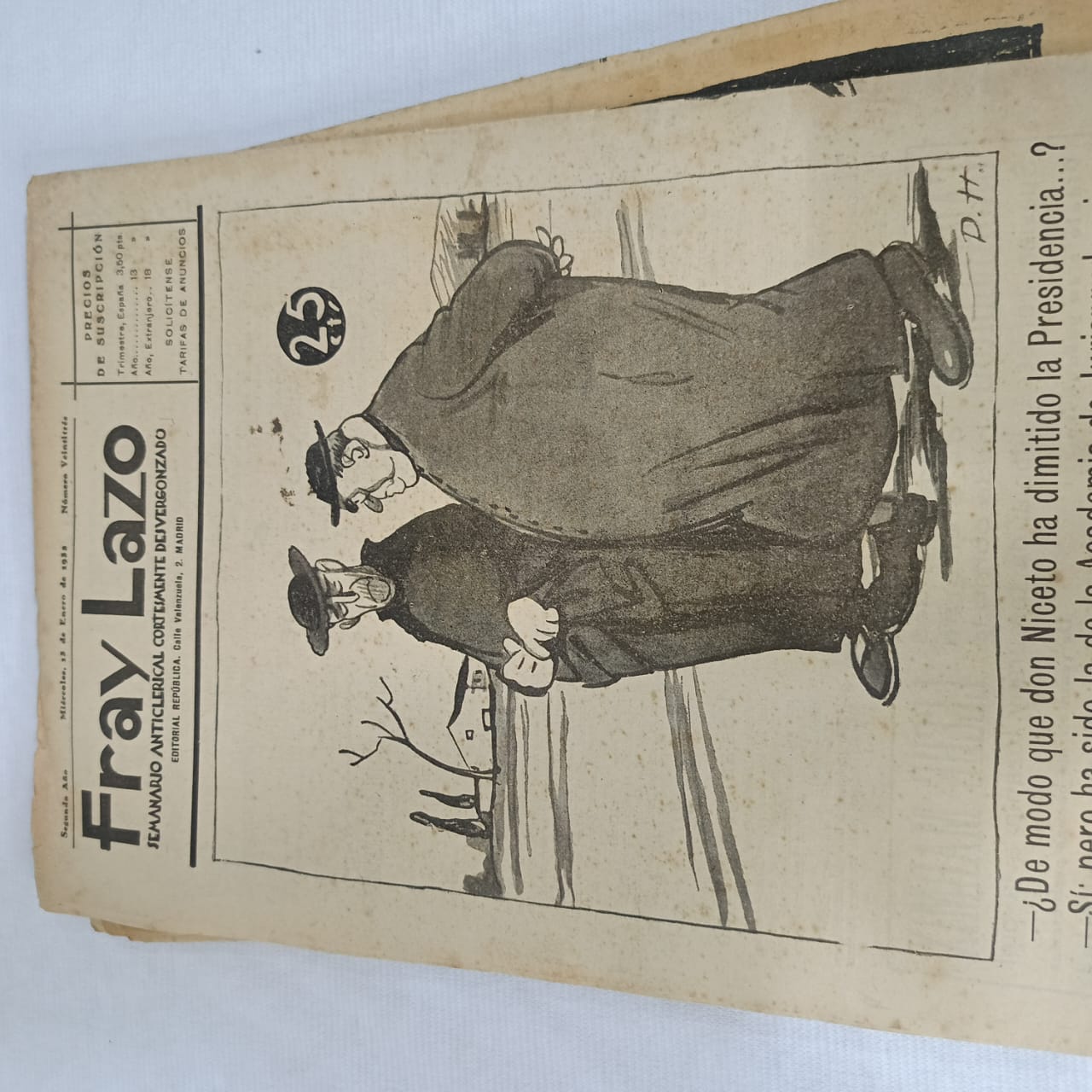 09 magazine fray lazo 1931/1932 vintage original