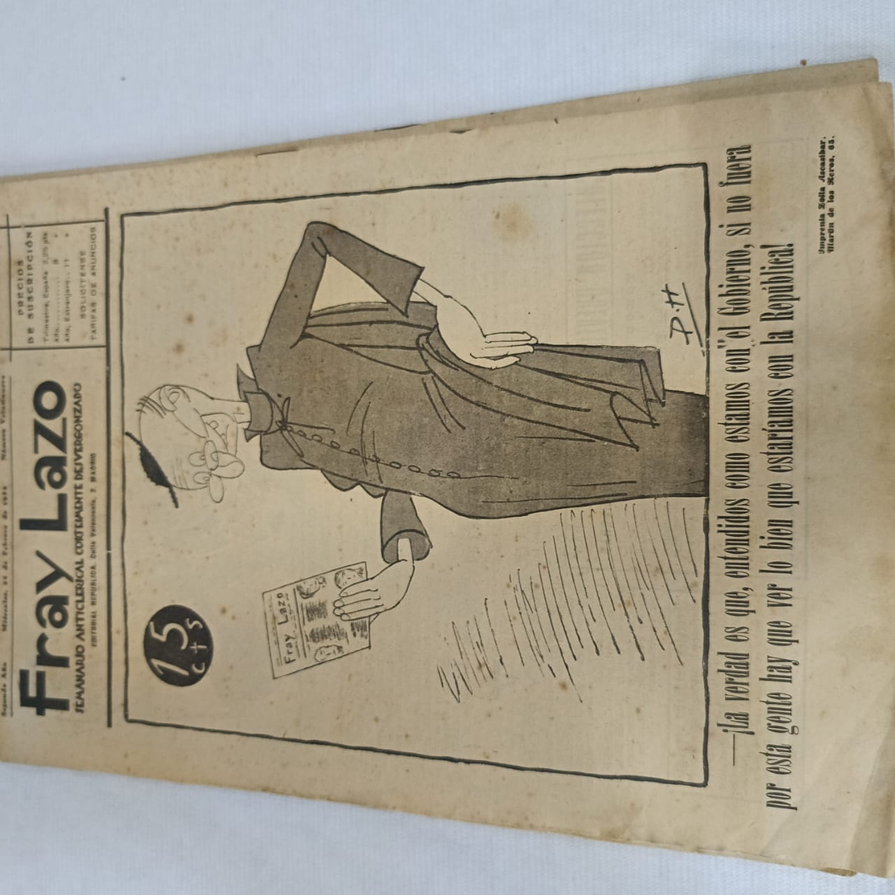09 magazine fray lazo 1931/1932 vintage original