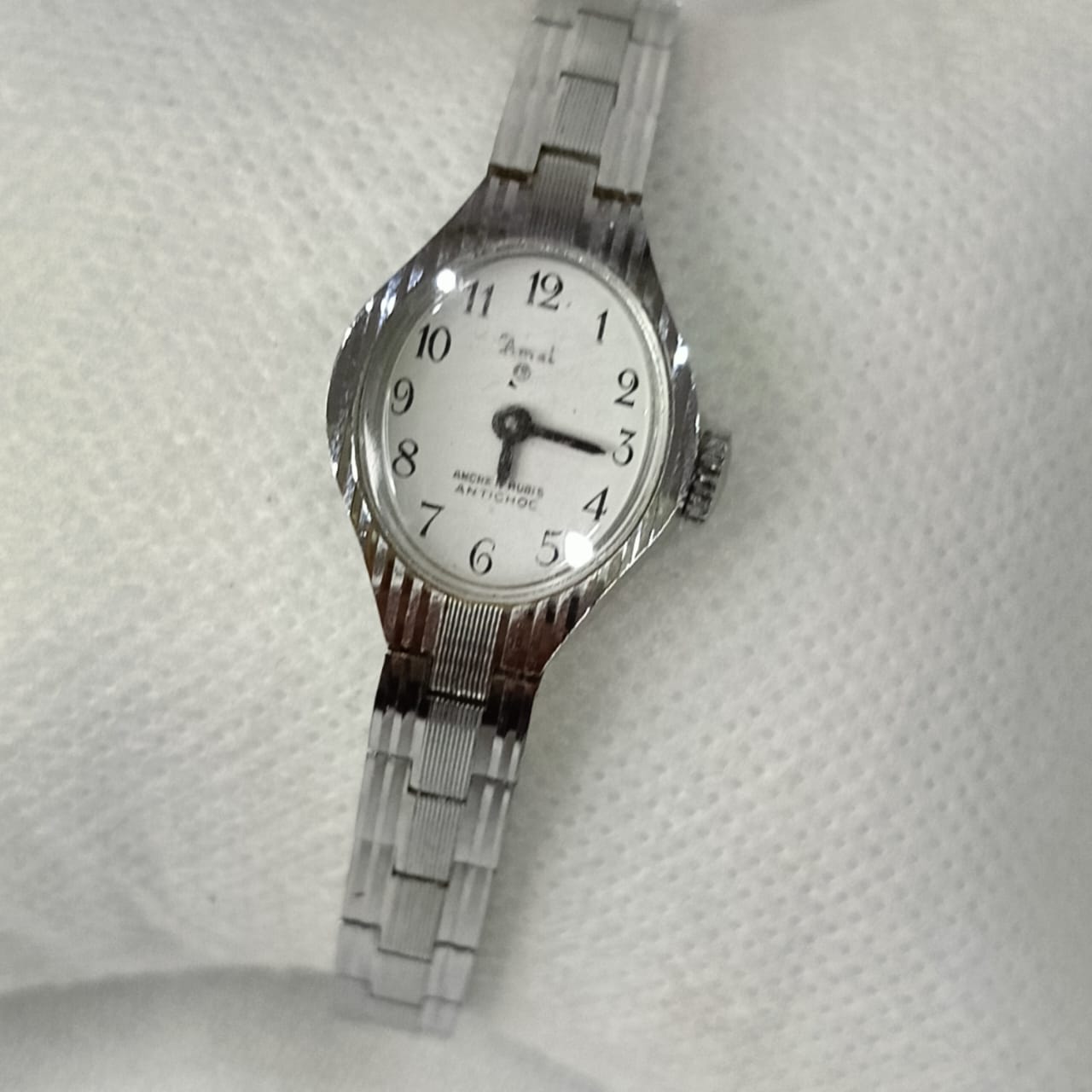 Montre Amal mécanique femme en plaqué or
