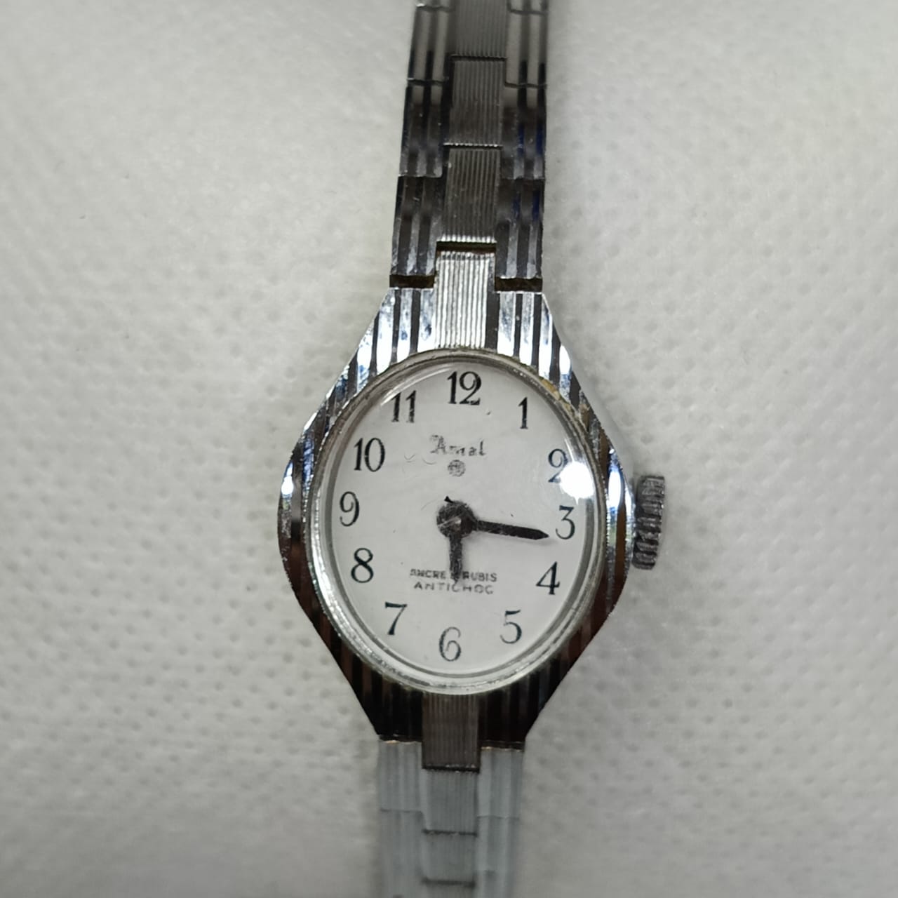 Montre Amal mécanique femme en plaqué or