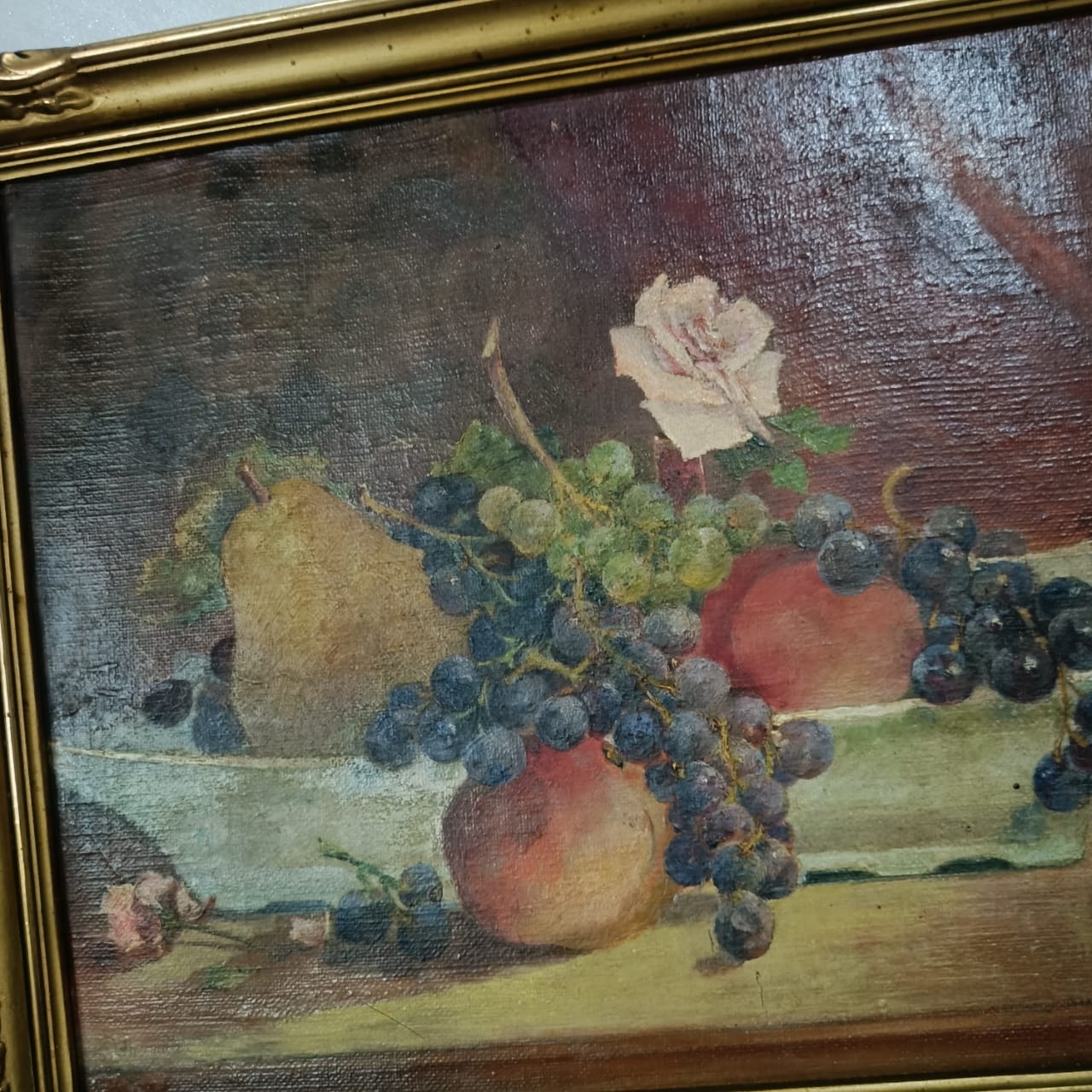 Ancien tableau vintage original huile sur toile