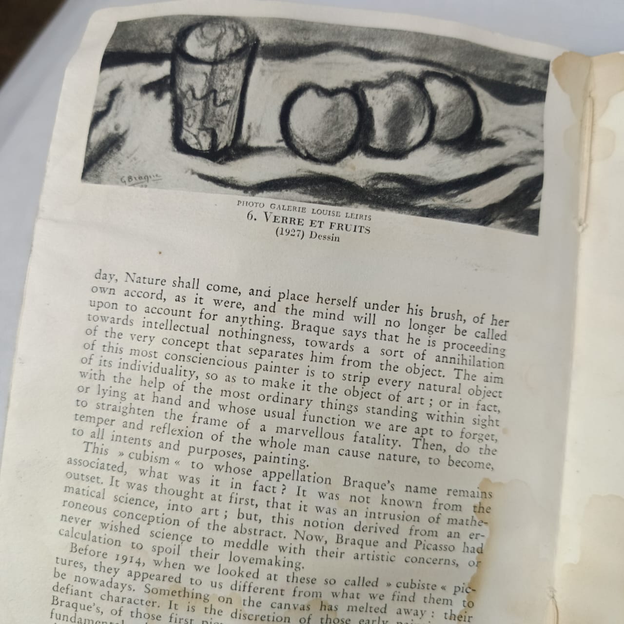 Livre sur peintre braque "collection des maîtres"
