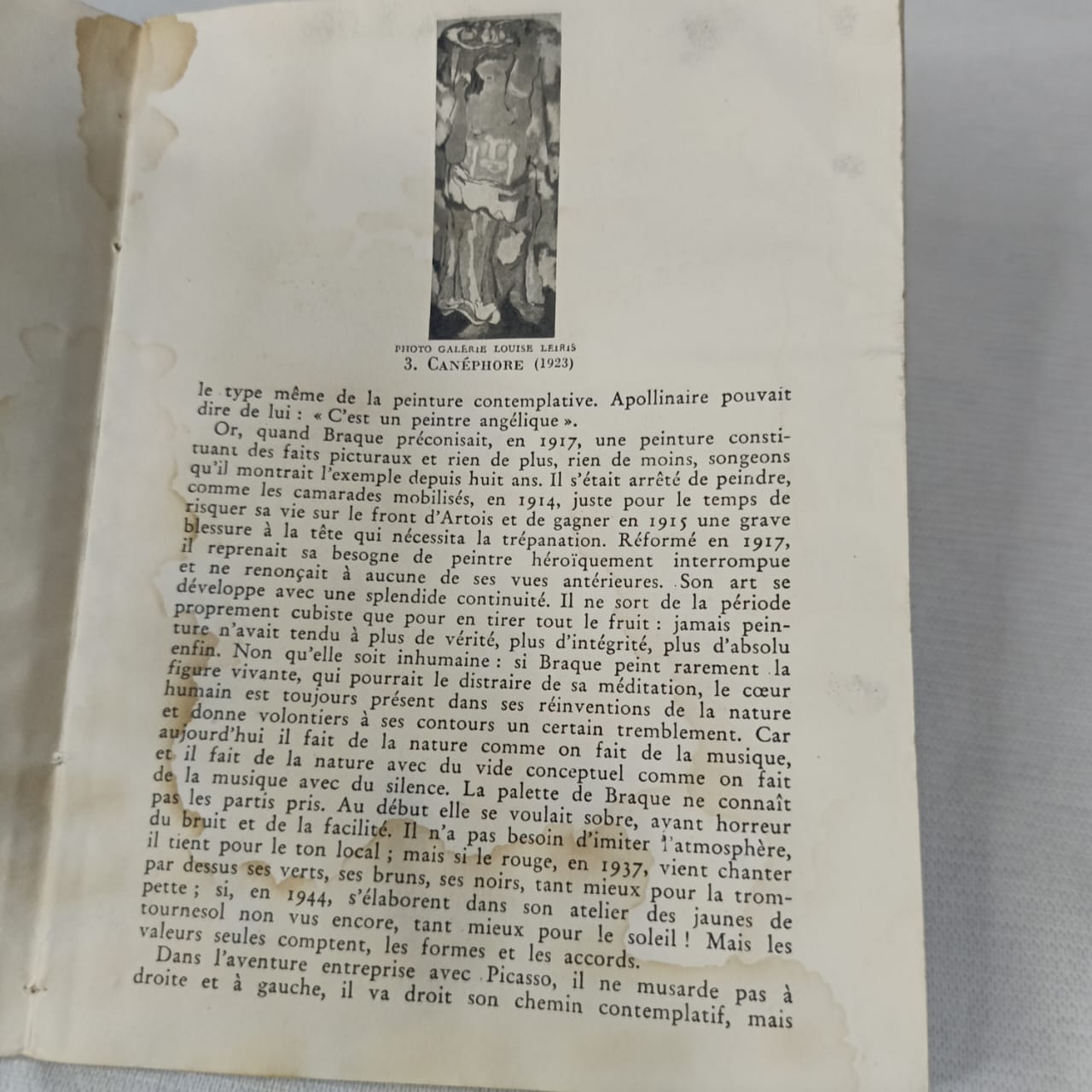 Livre sur peintre braque "collection des maîtres"