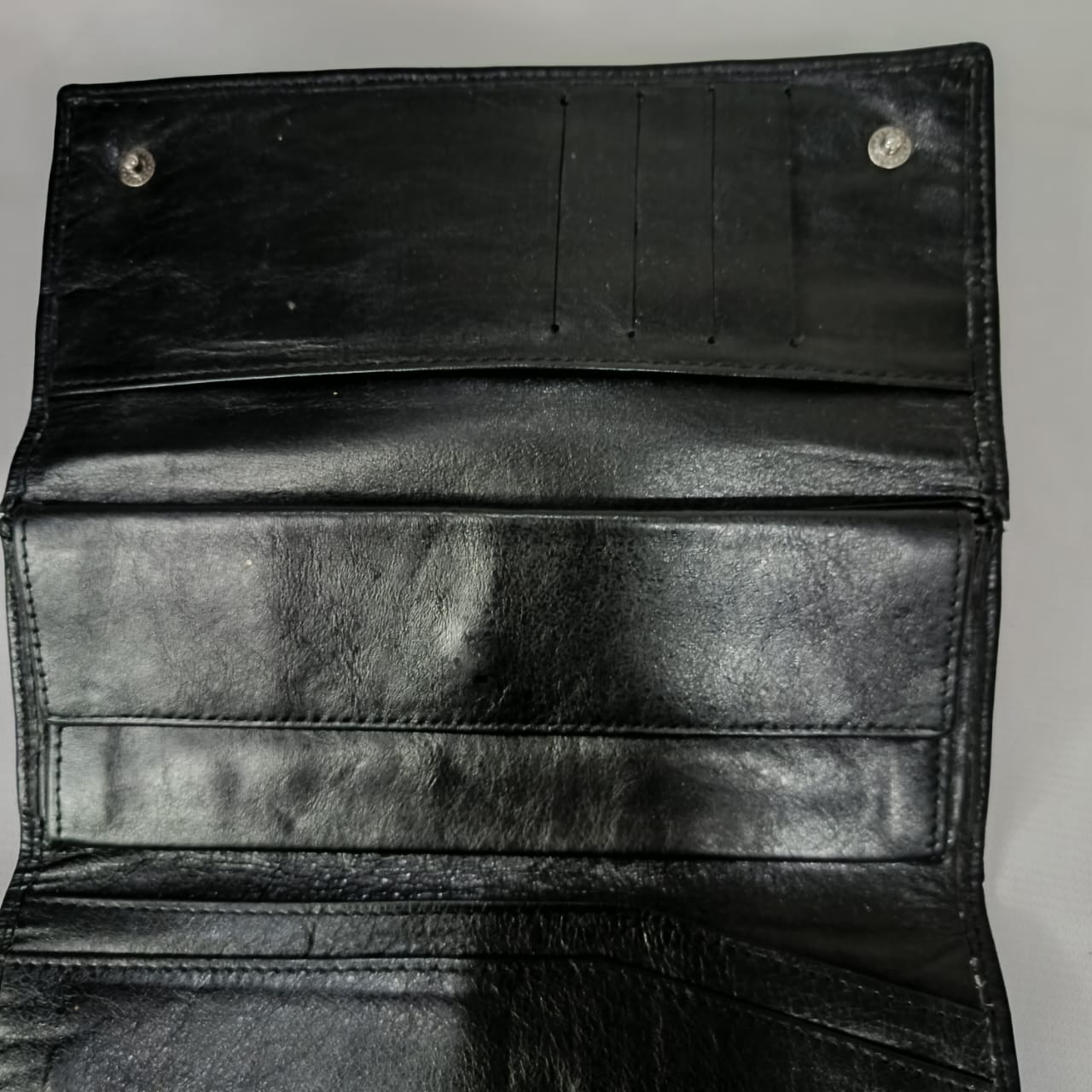 Portefeuille en cuir vintage original