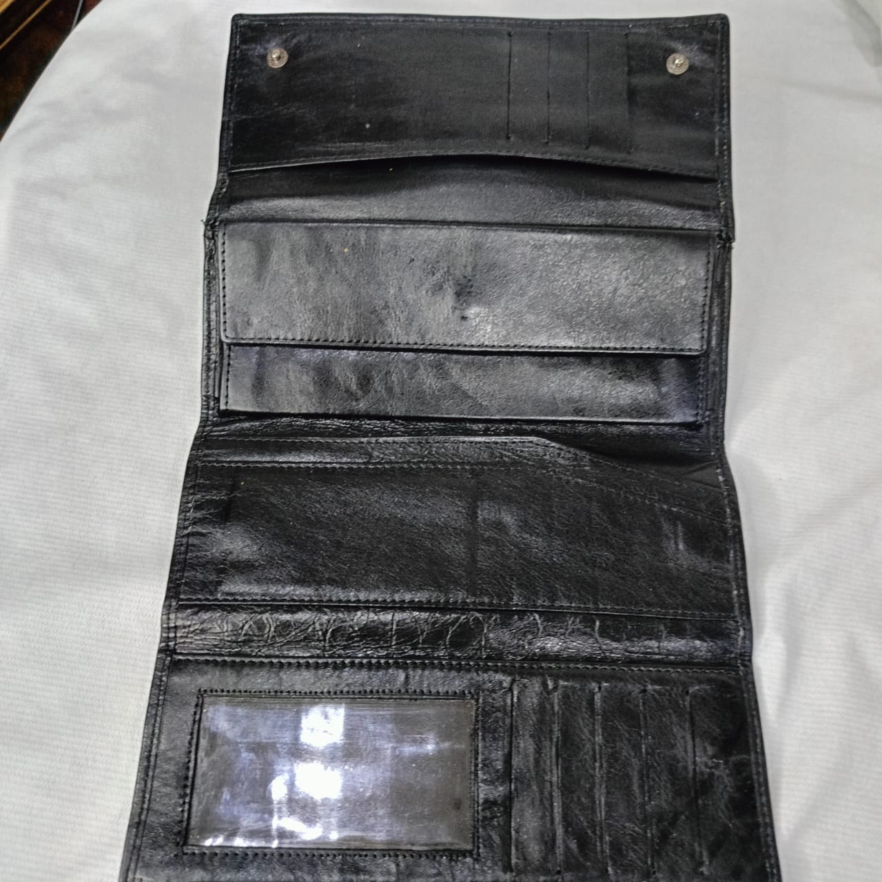 Portefeuille en cuir vintage original