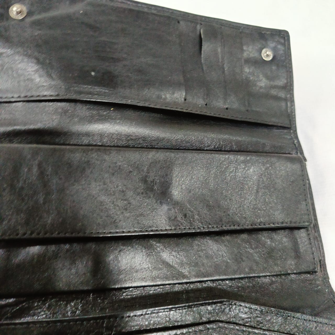 Portefeuille en cuir vintage original