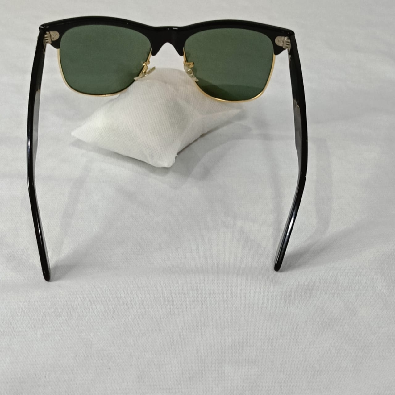 Lunettes de soleil Ray-Ban B&L Wayfarer Max II W1272 monture or ébène verres G-1
