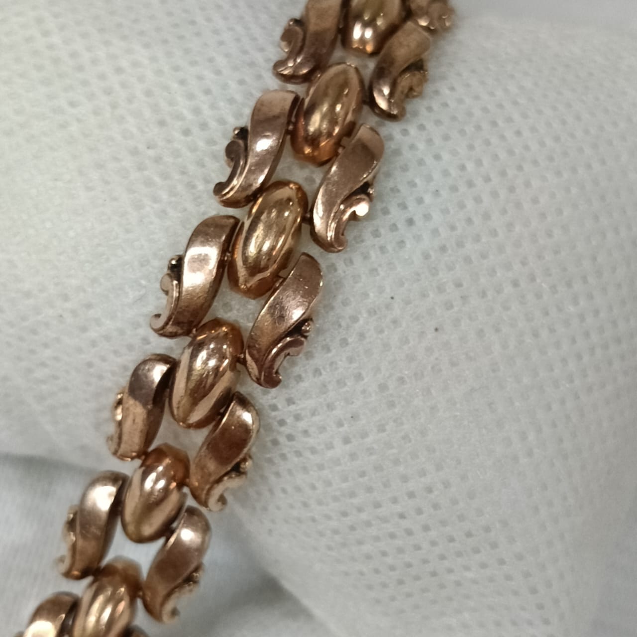 Bracelet en plaqué or rose France original