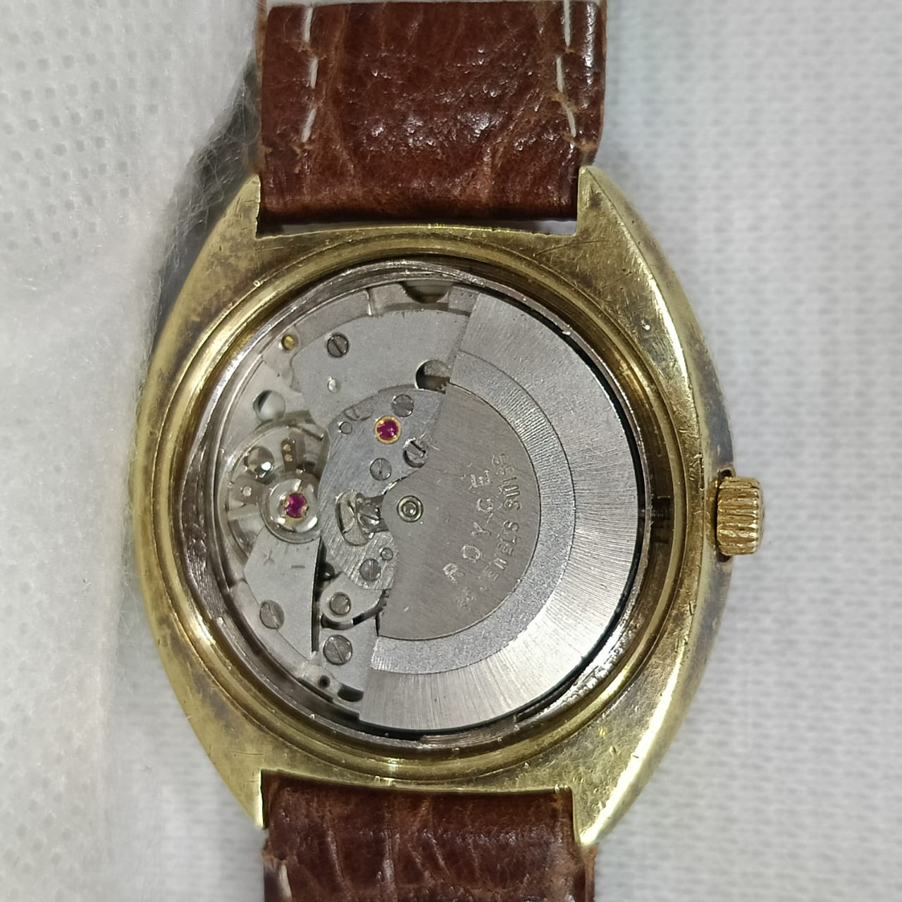 Montre Royce automatique en plaqué or vintage original