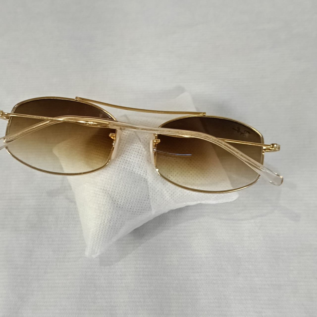 Lunette ray ben original en plaqué or