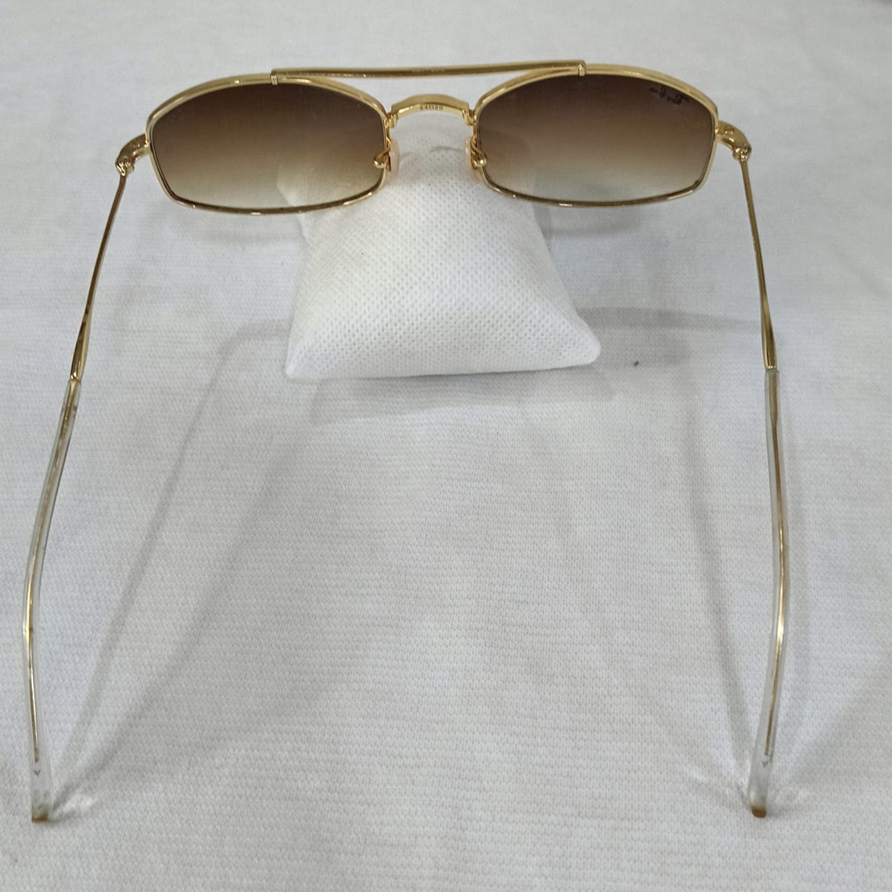Lunette ray ben original en plaqué or