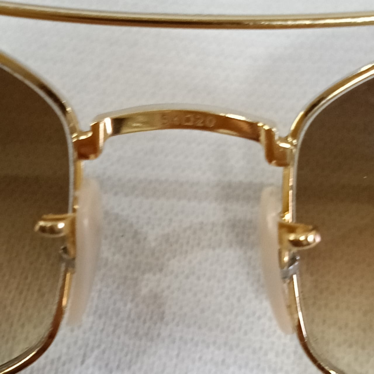 Lunette ray ben original en plaqué or