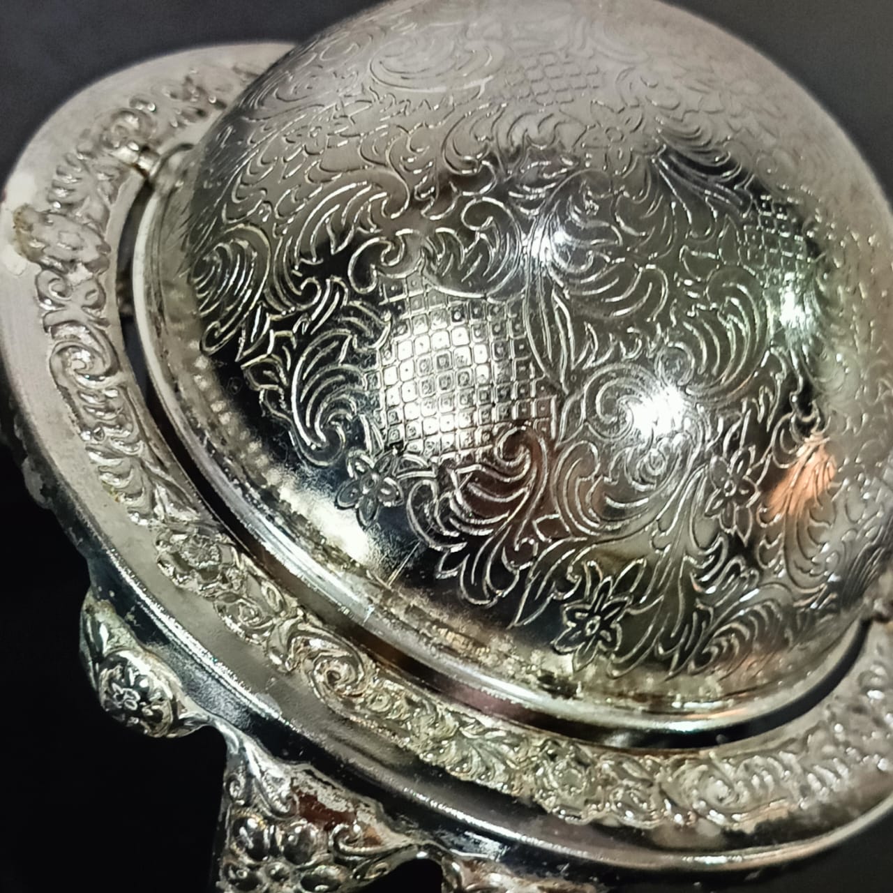 S'écrie argenté antique vintage